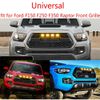 3Pcs Amber 4LED Front Grille Lighting + Harness Universal Eagle Eye Light Smoked