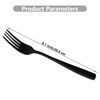 Afromy 12 Pieces Stainless Steel Table Fork Set, Flatware Dinner Forks, Black