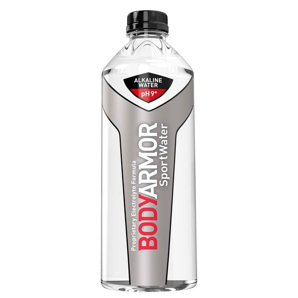 BODYARMOR Sport Water Alkaline Water, Superior Hydration, High Alkaline Water pH 9+, Electrolytes, Perfect for your Active Lifestyle,33.8 Fl Oz (Pack of 12)