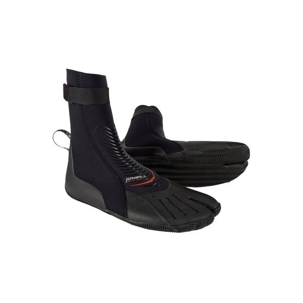 O'Neill Wetsuits Men's Heat 3mm Split Toe Booties, Black, 10
