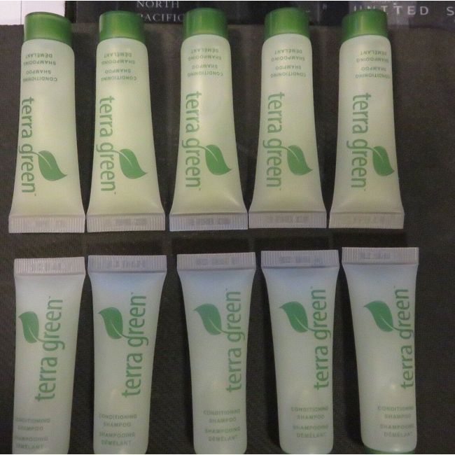 ✅TERRA GREEN (LOT OF 10) .05 oz ALL NATURAL CONDITIONING SHAMPOO LEMONGRASS