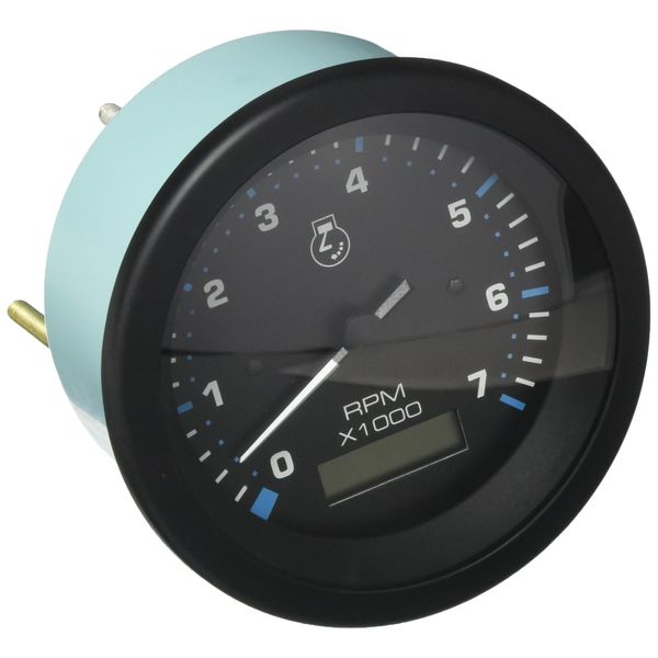 Sierra International 0-7000 RPM Dial Range Eclipse Tachometer & Hourmeter for Gas Engine, 3"