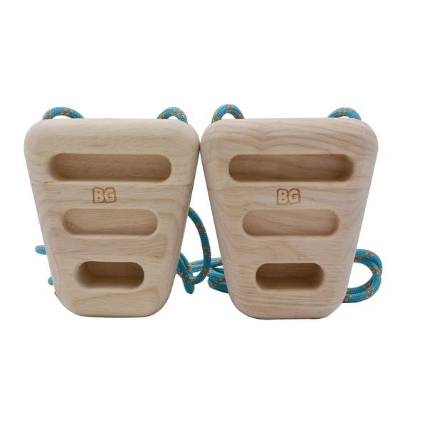 BG Climbing Wood Hangboard Rock Climbing Holds - Sturdy Hang Board for Climbers