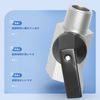 TAILONZ PNEUMATIC 3/8" Copper Nickel Ball Valve Disconnect Switch, 3/8 PT External Thread x Internal Thread Pipe Fitting