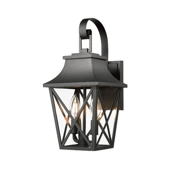 Outdoor Wall Lantern 2-Light Wall Sconce Light Fixture Porch Light Wall Mount US