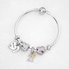 Sterling Silver Charm Stopper for Pandora Bracelets (Silver-4pcs)