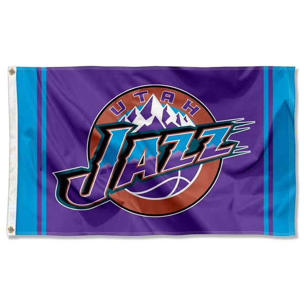 Utah Jazz Purple Indoor Outdoor Flag