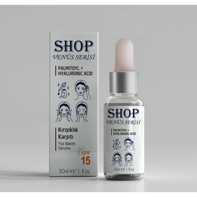 Shop Kırışıklık Karşıtı Yüz Bakım Serumu 30 ml Palmitoyl + Hyaluronic Acid + 15 SPF