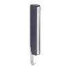 blomus 63262 Wall Hook, flip-Down LANCA, Black, rectangle,3.8 x 2 x 25.5 cm