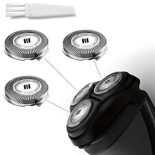 SH30 Replacement Heads for Philips Norelco Series 3000, 2000, 1000 Shavers and S738 Click and Style, Compatible with Philips Norelco s1560 Shaver, ComfortCut Shaving Heads SH30