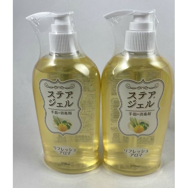 x 2 pieces Kawamoto Sangyo Stir Gel Refresh Aroma 300ml A softly scented hand sanitizer containing natural aroma oils 4987601459146