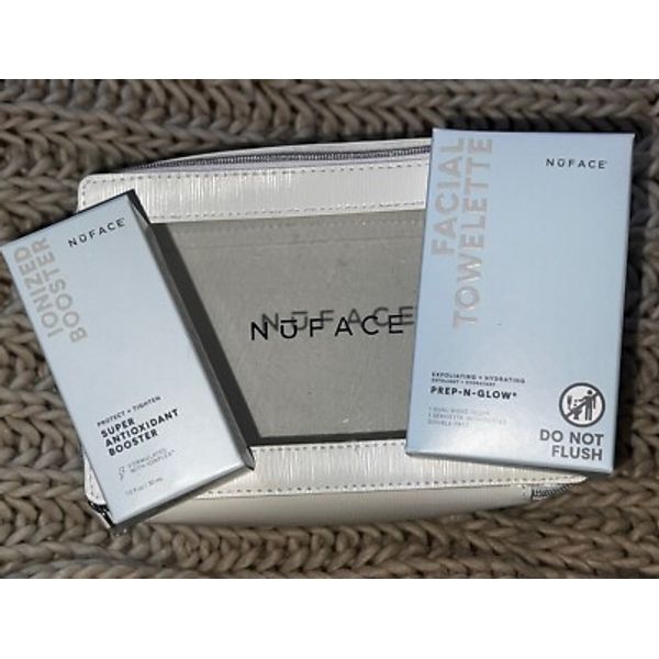 🔥NUFACE Super Antioxidant Booster Serum + PREP-N-GLOW Cloth + Nuface Gift Bag🔥