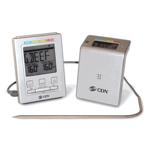 CDN WT2 Wireless Probe Thermometer and Timer, Remote Monitor, Meat & Poultry NIP