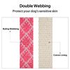 WhoseID Dog Collar with Waterproof AirTag Holder & Anti-Lost QR Code, Cute Bling Warpping Adjustable Width for Small Medium Large Pet (Red, S)