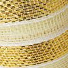 Oaktree 25cm Gold & Ivory Deco Mesh, 29CM
