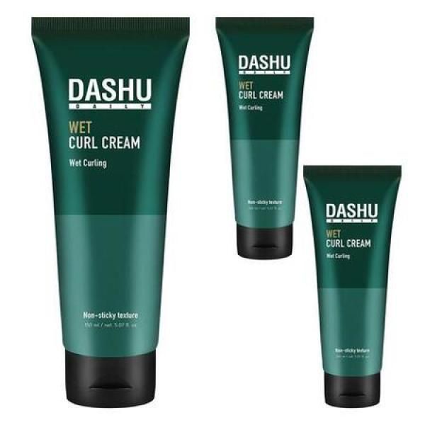 Dashu Daily Wet Hair Curl Cream Men&#39;s Wet Hair Styling 150ml 3pcs_MC