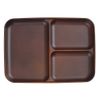 SEE 4512951107654 Lunch Plate, Dark Brown