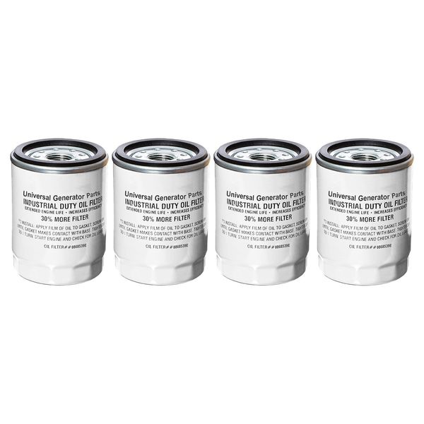 UGP Oil Filter 0868539E Replacement for Generac Oil Filter 070185E 4 Pack