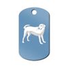 Mister Petlife Labrador Engraved Keychain/GI Tag lab Light Blue