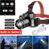 Super Bright LED Headlamp Rechargeable Headlight Head Torch Work Lamp Flashlight