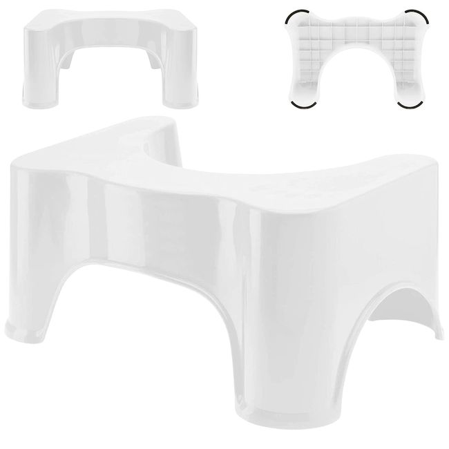 Toilet Step Stool, Auxiliary Step Stool, Multi-functional, Children's Step Stool, Step Toilet, Height 6.7 inches (17 cm), Baby Step Stool, Anti-Slip Included, Suitable for Adults and Children