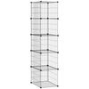 Wire Cube Storage 5-Cube Storage Organizer Bins Wire Shelving Modular Bookshelf