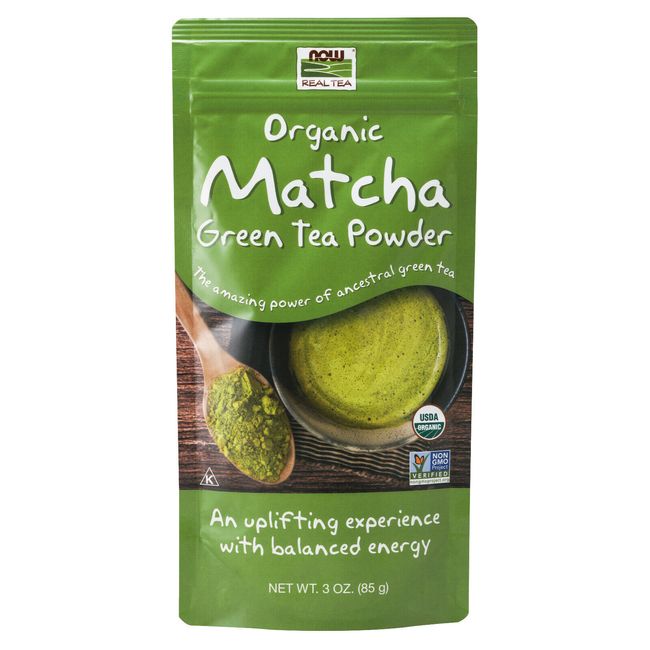 NOW Foods Matcha Green Tea Powder, Organic, 3 oz.