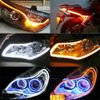 60cm LED Switchback DRL Tube Light Strip Amber Sequential Flowing Turn Signal US