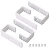 4PCS Bunk Bed Ladder Hook Brackets & Screws Inside Width 2.5cm/0.98inch White