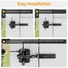 Self-Locking Gate Latch foar Wood Fence Gate Heavy Duty Automatic Gravity Lever