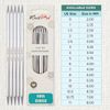 KnitPro 15 cm x 5 mm Nova Cubics Double Pointed Needles, Shiny Brass