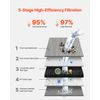 Faucet Mount Water Filter Sink Water Purifier for Kitchen Horizontal Gray