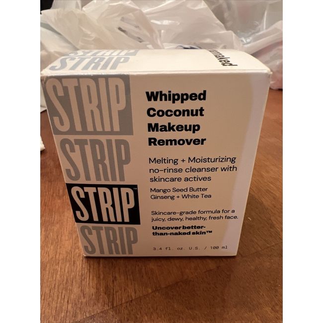 NEW Strip Whipped Coconut Makeup Remover 3.4oz FREE SHIPPING Exp 9/24