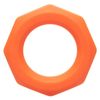 Cock Ring Alpha Liquid Silicone Sexagon Ring Orange