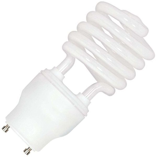 Satco 08232 - 23W CFL T2/GU24/3500K/120V/1PK S8232 Twist Style Twist and Lock Base Compact Fluorescent Light Bulb