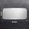 Foldable Car Front Windshield Sun Shade Sun Visor Protector UV Block 62.9*33.8in