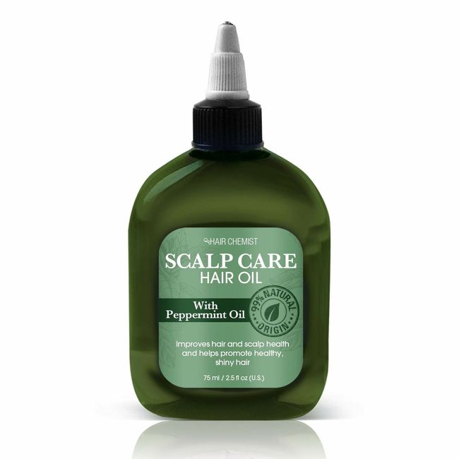 Hair Chemist Scalp Care Hair Oil w/Peppermint Oil- Dry, Flaky Scalp 2.5oz