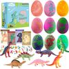 Bath Bombs for Kids with Surprise Toys Inside-9 Pack Organic Dinosaur Bath Bombs Gift Set,Bubble Bath Fizzes,Birthday or Easter Gift for 3 4 5 6 7 8 9 Year Old Girls and Boys