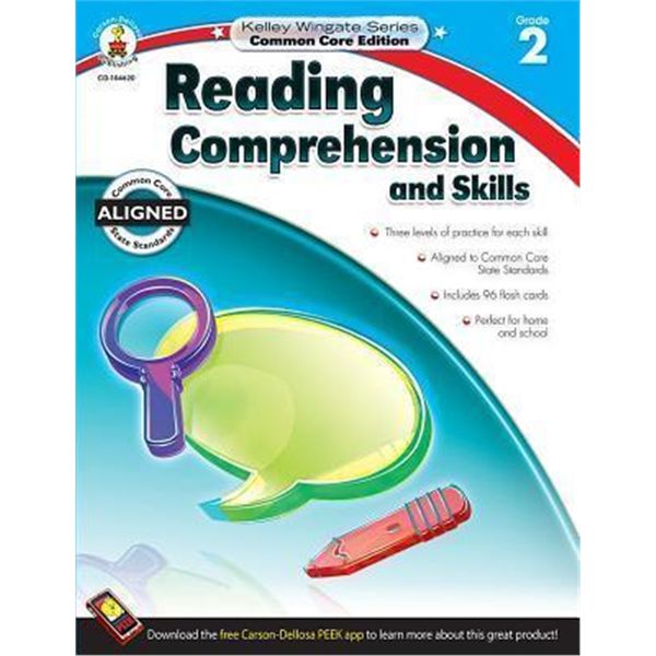 Carson Dellosa: Kelley Wingate Reading Comprehension and Skills Workbook Grades 2 (2014)