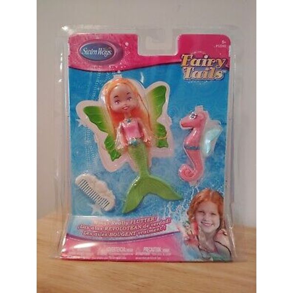 Fairy Tails Pool Toy(Rare Green Tail) 2008/New/Wings Really Flutter By Swim Ways