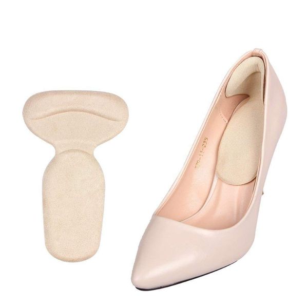 Pedimend 2 Pairs T-Shape Heel Cushion Inserts for High Heels | Heel Grips Liners for Women Shoes | Prevent Heel Blisters Caused by Abrasion