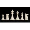The Marshall Library Series Plastic Chess Pieces - 2.875" King (Black & White)