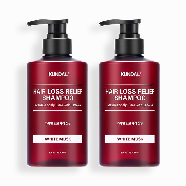 Kundal Caffeine Hair Loss Shampoo 2 Piece Set White Musk 500ml