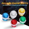 Fydun Arcade Button, 5PC/set LED Illuminated Push Button with Microswitch for Arcade Machine Games DIY Kit Parts (24mm)