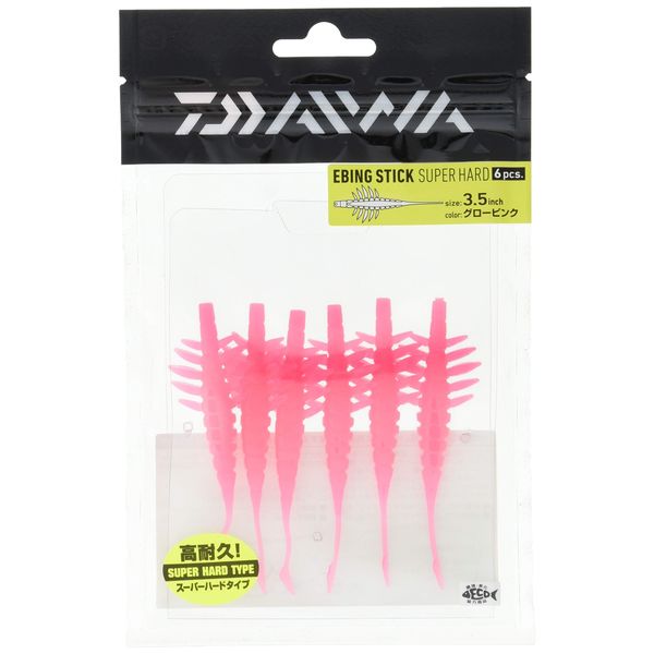 DAIWA Worm Eving Stick SH 3.5" Glow Pink Lure