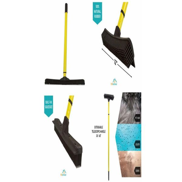 Evriholder Sw-250I-Amz-6, Furemover Pet Hair Removal Broom with Squeegee &...