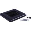 Single Gang Brush Wall - Plate Designed to Hide Cable Entry Points in The Wall (Black)