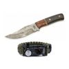 BNB Knives Rain Forest Hunter Knife and Survival Multi Tool Paracord Bracelet