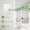 【No Battery Required】Wireless Doorbell Waterproof, AURTEC Door Chime Kit with 1 Receivers & 1 Press Self-powered Transmitter, 51 Chimes and 4 Volume Levels, White