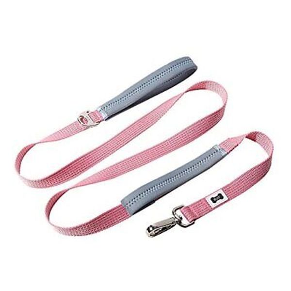 Pet Nightsafe Dog Leash Pink and Gray Large Pink Gray